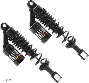 【楽天ランキング1位入賞】互換品リアサスペンション シグナスX SR BW’S pcx125 2本セット 高性能 320mm キャビテーション 防止 タンク付き ブラック (ブラック)