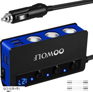 VK[\Pbg 3A 4|[gt USB[d ő180W X}[gIC Quick Charge 3.0  12-24VԑΉ ւq[Y2t F (, QC3.0(+))