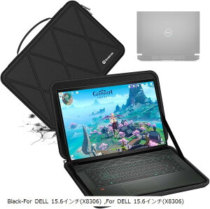 �݊��i �n�[�hEVA�ی�X���[�u�P�[�X 15.6�C���` ASUS 2021 ROG Zephyrus Duo SE �m�[�g�p�\�R���ɓK�p �n�[�h�P�[�X �ϏՌ��P�[�X �h�� (Black, For DELL 15.6�C���`�iM107�j)