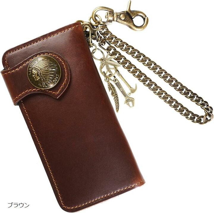 楽天市場】バイカーズウォレット 長財布 ウォレットチェーン セット 