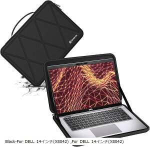 �݊��i �n�[�hEVA�ی�X���[�u�P�[�X 14�C���` DELL Latitude 360�x�ϏՌ� M50 (Black, For DELL 14�C���`�iM50�j)