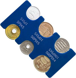 コインホルダー 小銭入れ メンズ レディース コインポケット 硬化 コイン収納 仕分け取り出しやすい 財布にも入る 計29枚( ブルー)
