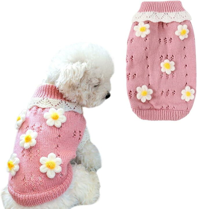 ドッグウェア 犬 服 秋冬 小型犬用 セーター ニット あったか かわいい カジュアル ピンク系 グリーン系(x5) 楽天市場】犬 服 犬服 おしゃれ かわいい ニット セーター 小型犬 あたたかい ドックウェア フリル 花 ペット ピンク 緑 グリーン 防寒 厚手  暖かい ペットウェア 犬の服 トイプードル マルチーズ XSＳ M L LL 春 秋 秋冬 冬 :