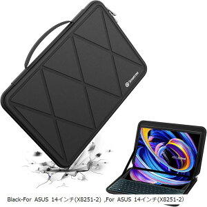 ݊i n[hEVAیX[uP[X 14C` ASUS Zenbook Duo UX482 Vivobook Flip TP470/TM420 bvgbvp n[hP[X(Black, For ASUS 14C`iM59-2j)