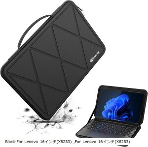 ݊i n[hEVAیX[uP[X 16C` Lenovo ThinkPad E16 Gen 1A IdeaPad Slim 5i/5 Pro m[gp\Rpn[hP[X(Black, For Lenovo 16C`iM89j)
