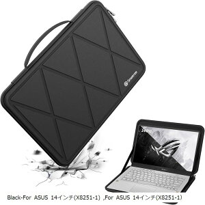 ݊i n[h EVA یX[uP[X 14C` ASUS 2021 ROG Zephyrus G14 GA401QM-XS98Q-WHp Chromebook Flip(Black, For ASUS 14C`iM59-1j)