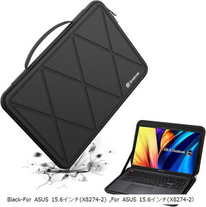 �݊��i �n�[�h EVA �ی�X���[�u�P�[�X 15.6�C���` ASUS Vivobook 15X OLED P1512/M515 ���b�v�g�b�v L510/F515���b�v�g�b�v�p (Black, For ASUS 15.6�C���`�iM82-2))