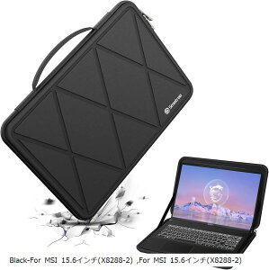 ݊i dEVAیX[uP[X 15.6C` MSI Bravo A4DDR bvgbvp Thin GF63 m[gp\Rp GF65 Thin/GV15 h(Black, For MSI 15.6C`iM94-2j)