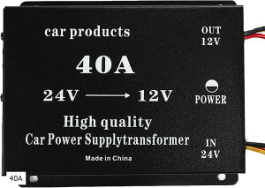 DCDC 24V12V Ro[^[ d ϊ ψ fRfR q[Yt V[gh~ ߓdی cCt@(40A)