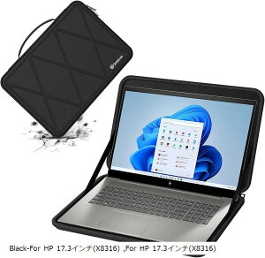 �݊��i �n�[�hEVA�ی�X���[�u�P�[�X 17.3�C���` HP Envy Laptop 17t-cw000/ENVY 17-cw0097nr ���b�v�g�b�v��p �n�[�h�P�[�X �h��(Black, For HP 17.3�C���`�iM116�j)