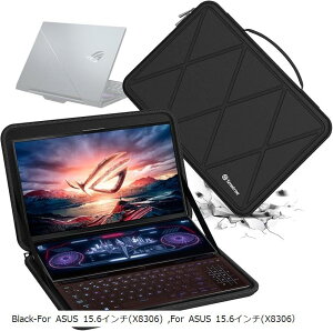 �݊��i �n�[�hEVA�ی�X���[�u�P�[�X 15.6�C���` ASUS 2021 ROG Zephyrus Duo SE �m�[�g�p�\�R���ɓK�p �n�[�h�P�[�X �ϏՌ��P�[�X �h�� (Black, For ASUS 15.6�C���`�iM107�j)