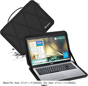 ݊i n[hEVAیX[uP[X 17.3C` Acer Aspire 5 Laptop -A517-53-78TS/58XAA16C` Swift Go h ʋ(Black, For Acer 17.3C`iM118j)