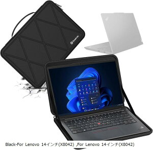 ݊i n[hEVAیX[uP[X 14C` Lenovo ThinkPad E14 Gen 5 bvgbvpn[hP[X 360xϏՌ hm[gubNobO(Black, For Lenovo 14C`iM50j)