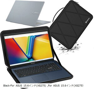 �݊��i �n�[�hEVA�ی�X���[�u�P�[�X 15.6�C���` ASUS Vivobook Pro OLED K6502���b�v�g�b�v��p�n�[�h�P�[�X �h�� 360�x�ϏՌ� M81 (Black, For ASUS 15.6�C���`�iM81�j)