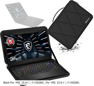 ݊i n[hEVAیX[uP[X 15.6C` MSI Stealth GS66/GS66 Series bvgbvp AMSI WS66V[Y M88(Black, For MSI 15.6C`iM88j)