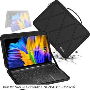 ݊i n[hEVAیX[uP[X 14C` ASUS Zenbook Flip OLED UP3404 bvgbvpn[hP[Xh 360xϏՌm[gubNobO(Black, For ASUS 14C`iM52j)