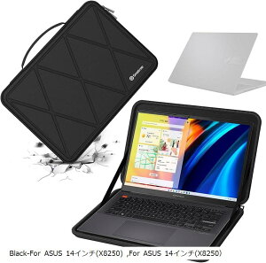 �݊��i �n�[�hEVA�ی�X���[�u�P�[�X 14�C���` ASUS Vivobook Flip TP3402ZA ���b�v�g�b�v��p�n�[�h�P�[�X M61 (Black, For ASUS 14�C���`�iM61�j)