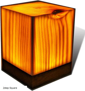 Wood Block Lamp Ebhv ؐv LED  ؖ IV XNGA 邳 ^bv pCEbh ؒY 2step Square