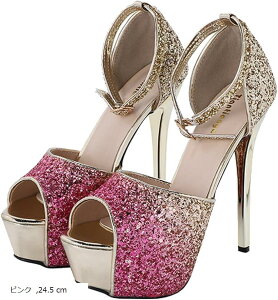 ���f�B�[�X �n�C�q�[�� �X�p���R�[�� �A���N���X�g���b�v �s���q�[�� �I�[�v���g�D �T���_�� �p���v�X (�s���N, 24.5 cm)