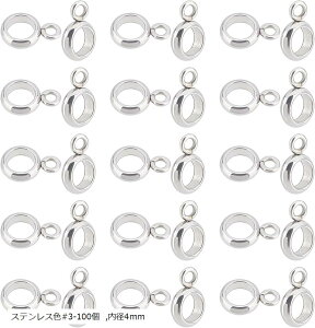 100 a4mm fr[Y Jt 304XeX nK[N ۂRlN^ Xy[T[r[Y ANZT[p[c WG[ Ntg  DIY (XeXF#3-100, a4mm