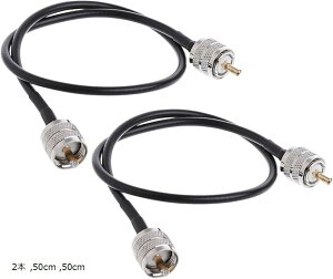 yyVLO1ʓ܁zM^ P[u P[u p MP-MP PL259 A}`A UHF RG58 /U 50 IX(2{Zbg, 50cm)