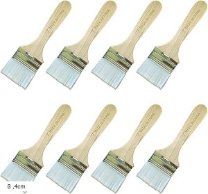 �y�C���g�u���V �G�M ���M ��ޕM �G�̋� 8�{ 4cm (�E�b�h, 4cm)