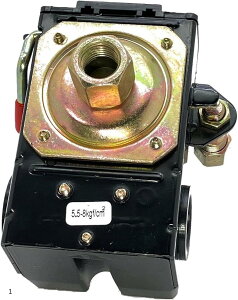 【楽天ランキング1位入賞】互換品 エアーコンプレッサー 圧力スイッチ 1ポート 汎用 交換用 初期値 5.5 〜 8.0 kgf/cm2 約0.54〜0.79MPa 1個入