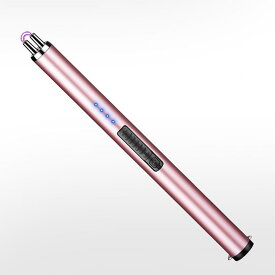 プラズマライター 電子ライター usb 充電式 ラインカッター( ピンク, ロング)