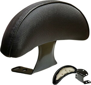 【楽天ランキング1位入賞】互換品 バイク バックレスト 背もたれ パッド クッション 汎用 振れ止め 接続金具付き スクーター 原付 防水加工 簡単取付 M6