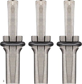 【楽天ランキング1位入賞】セリ矢 ストーン スプリッター コンクリート 石割り 道具 くさび 楔 打ち込み ゴム ハンマー ドリル ビット 16mm 下穴 3本 セット (16mm)