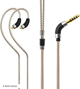 �݊��i plus44 �C���z���P�[�u�� mmcx�P�[�u�� ���P�[�u�� 4.4mm �⃁�b�L �����x�P������ E4000/E5000/B1/B2/B3/A8000/MAKE1/MAKE2/MAKE3���C���z���ɓK������ (4.4mm-mmcx)