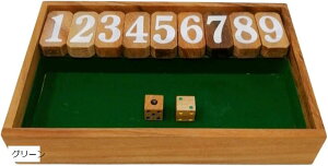 �W���b�N�|�b�g �_�C�X �{�[�h�Q�[�� �T�C�R�� Jackpot Dice Game �O���[�� (�O���[��, 23cmx15cmx4cm)