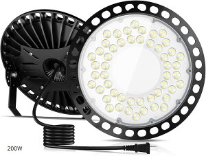 led V䓔 LEDVƖ 200W h 100V Px 35000lm 6500K F UFO^ IP66 nCxCCg 85-220V vOt 2mz (200W)