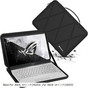 ݊i n[hEVAیX[uP[X 14C` ASUS ROG Zephyrus G14 2023 GA402ȂǂɓKp n[hP[X h(Black-For ASUS 14C`, For ASUS 14C`(X8253j)