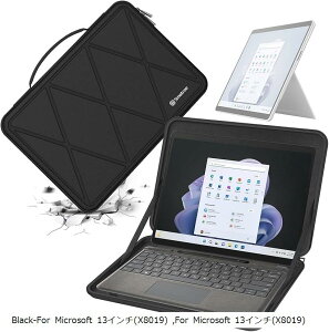 ݊i n[hEVAیX[uP[X 13C` Microsoft Surface Pro 9A 8 ȂǂɓKp h o[h^Cv ϏՌm[gubNobO M26(Black, For Microsoft 13C`iM26j)