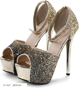 ���f�B�[�X �n�C�q�[�� �X�p���R�[�� �A���N���X�g���b�v �s���q�[�� �I�[�v���g�D �T���_�� �p���v�X (�S�[���h, 23.0 cm)