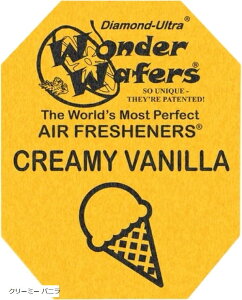 ワンダーウエハース 車用芳香剤 ダイヤモンド ウルトラ シート下芳香剤 (クリーミー バニラ)