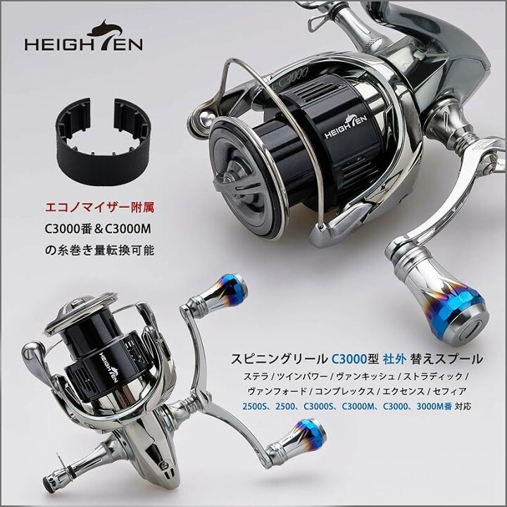 楽天市場】リール スプール 深溝 夢屋S-20型 C3000 替えスプール  