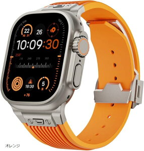 Apple watch �o���h Ultra 3 2 1 �Ή� 49mm Series 10 8 7 6 5 46mm 45mm 44mm ������� �A�b�v���E�H�b�` �V���R�� �X�e�����X �E���g���o���h �X�|�[�c �����Y (�I�����W)