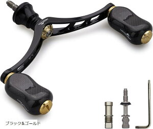 98mm ���[�� �n���h�� 21mm �J�[�{�� �m�u ���� �V�}�m �_�C�� �ʗp �X�s�j���O���[���p Gourd Series �u���b�N���S�[���h 826 (�u���b�N���S�[���h)