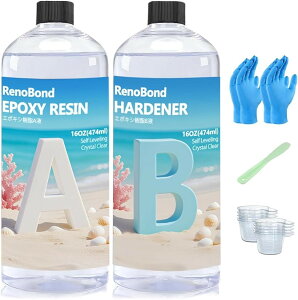 �G�|�L�V���� ��t�����W���t ��e�� 948ml/32oz A�t+B�t ��h���� �������� ���d�x ���ς��ɂ��� �G�|�L�V���W���t DIY ��|�p�i �Z���t���׃����O �l�C (CLEAR, 32 OZ)