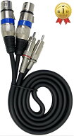 【楽天ランキング1位入賞】XLR ケーブル マイクケーブル RCA 変換 1.5m メス