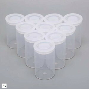 �t�B�����P�[�X �v�b�V���o�C�A�� �������P�[�X ���� ���� �e�� ���� 30ml 40�Z�b�g (�N���A, ���a33x����54mm)