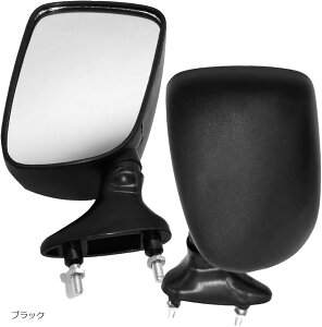 互換品 汎用 バイク ミラー カウルミラー ロケットカウル ヤマハ ホンダ スズキ カワサキ オートバイ バイクミラー 左右 セット(ブラック)
