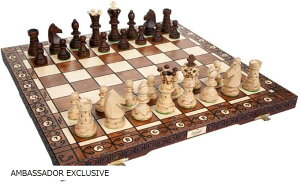 Wegiel ؐ `FXZbg Chess Board Set AMBASSADOR EXCLUSIVE AoT_[ EXCLUSIVE`FX |[h