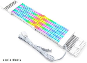 ݊iLED ARGB 5v 3pin X[uP[u P[u 30cm d Q[~O 8pinx38pinx3