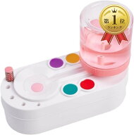 【楽天ランキング1位入賞】筆洗い ブラシリンサー 筆洗器 水彩画 パレット 筆立て 画材 a245 ピンク (ピ…