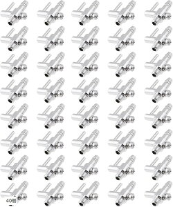 ����R�b�N ���o�[�o���u 4mm �G�A�`���[�u�p �G�A�[���� ���� �A�N�A���E�� (�V���o�[, 40��)