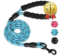 【楽天ランキング1位入賞】犬用 リード 太さ選べる1.0～1.2cm 長さ1.5m 小型～大型犬対応 夜間 反射 (ブ…