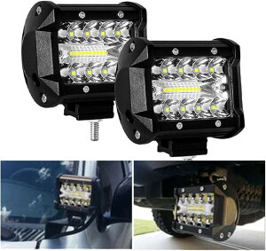 LED ���[�N���C�g ��Ɠ� �f�b�L���C�g 60W �h�� 12V 24V �t�H�O �����v �⏕ �Ɩ� �ėp 2�Z�b�g (20000lm 4500k �� ph7 �N��)